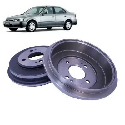 PAR TAMBOR DE FREIO TRASEIRO HONDA CIVIC E FIT 1991 EM DIANTE - HIPPER FREIOS HF707