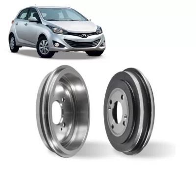 PAR TAMBOR DE FREIO TRASEIRO HYUNDAI HB20 DE 2013 EM DIANTE - HIPPER FREIOS HF325M