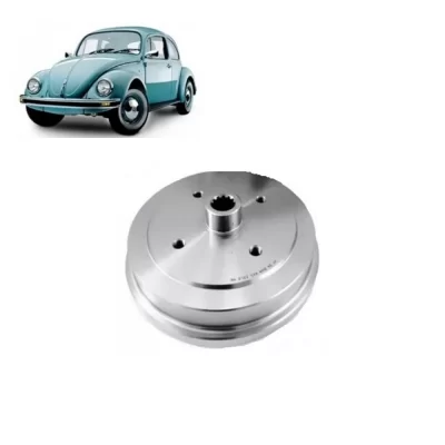 PAR TAMBOR DE FREIO TRASEIRO VOLKSWGEN VW BRASILIA E FUSCA 1970 EM DIANTE - MDS FREIOS T06
