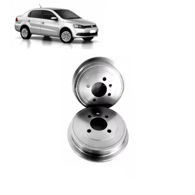 PAR TAMBOR DE FREIO TRASEIRO VOLKSWGEN VW GOL, POLO, UP E VOYAGE 1995 EM DIANTE - MDS FREIOS T31B