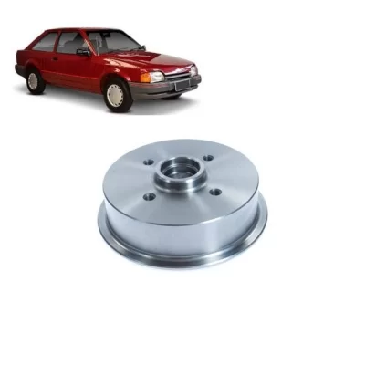 PAR TAMBOR DE FREIO TRASEIRO FORD ESCORT E VERONA E VOLKSWAGEN VW APOLLO ATÉ 1996 - MDS FREIOS T11