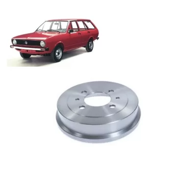 PAR TAMBOR DE FREIO TRASEIRO VOLKSWAGEN VW BRASILIA E VARIANT ATÉ 1980 - HIPPER FREIOS - HF05