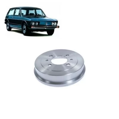 PAR TAMBOR DE FREIO TRASEIRO VOLKSWAGEN VW BRASILIA E VARIANT ATÉ 1980 - HIPPER FREIOS - HF05