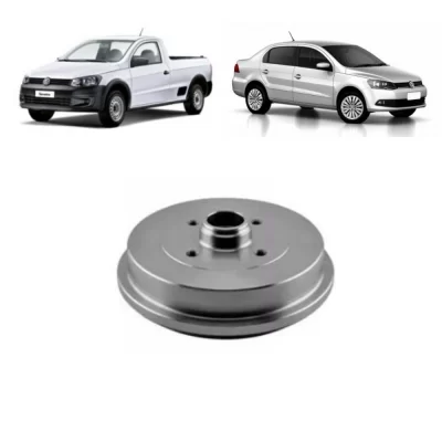 TAMBOR DE FREIO TRASEIRO FORD VERSAILLES E VOLKSWAGEN VW GOL, GOLF, PARATI, POLO, SAVEIRO E VOYAGE 1972 EM DIANTE - MDS FREIOS T31A