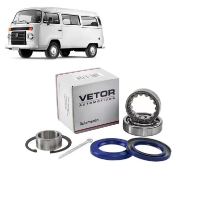 KIT ROLAMENTO DE RODA TRASEIRA VOLKSWAGEN VW KOMBI 1978 EM DIANTE - VETOR VK0007TV