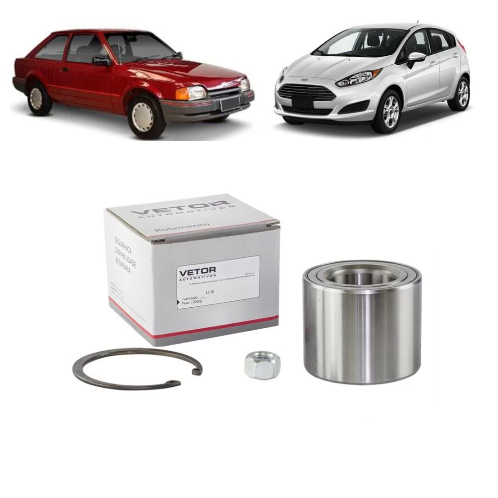 KIT ROLAMENTO DE RODA DIANTEIRA FORD COURIER, ESCORT, FIESTA, KA E VERONA E VOLKSWAGEN VW LOGUS E POINTER 1993 EM DIANTE - VETOR VK0029DF