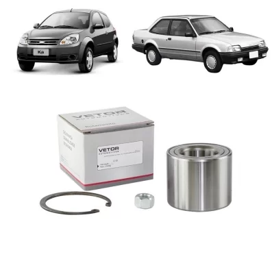 KIT ROLAMENTO DE RODA DIANTEIRA FORD COURIER, ESCORT, FIESTA, KA E VERONA E VOLKSWAGEN VW LOGUS E POINTER 1993 EM DIANTE - VETOR VK0029DF