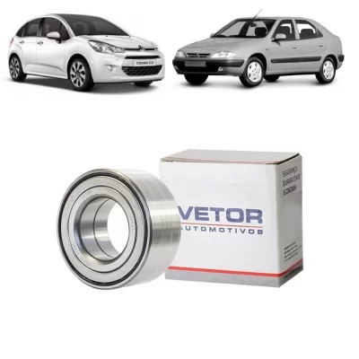 ROLAMENTO DE RODA DIANTEIRA CITROEN C3 E XSARA E PEUGEOT 106, 206 E 207 DE 1992 EM DIANTE - VETOR 40547