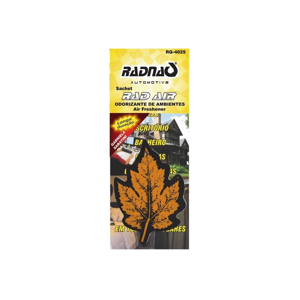 AROMATIZANTE FOLHA SACHET RAD AIR - GABRIELA SABATINI - RADNAQ - RQ4025
