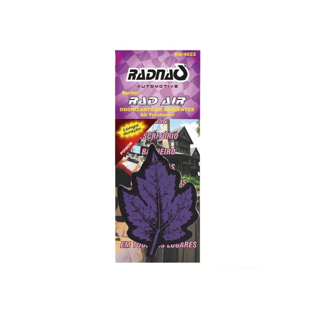AROMATIZANTE FOLHA SACHET RAD AIR - POISON - RADNAQ - RQ4023