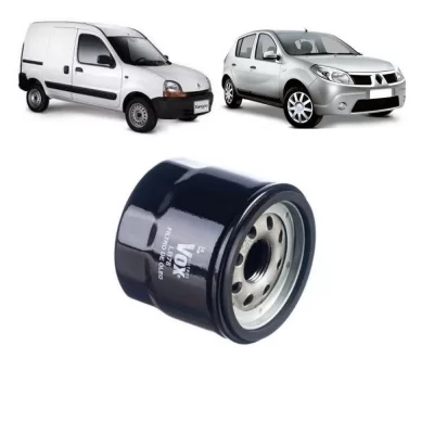 FILTRO DE ÓLEO DO MOTOR RENAULT CLIO, TWINGO, KANGO, SANDERO, LOGAN E NISSAN, SUBARU, KIA, MAZDA, SUZUKI DE 1991 EM DIANTE - VOX - LB78