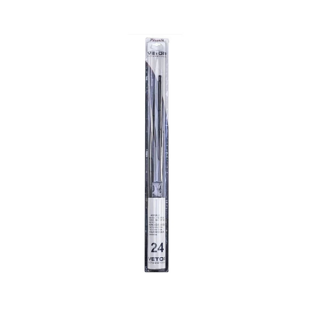 PALHETA LIMPADOR PARA-BRISA 24 POLEGADAS AGRALE, MERCEDES BENZ MB E VOLKSWAGEN VW UNITÁRIA - VETOR PVC2474