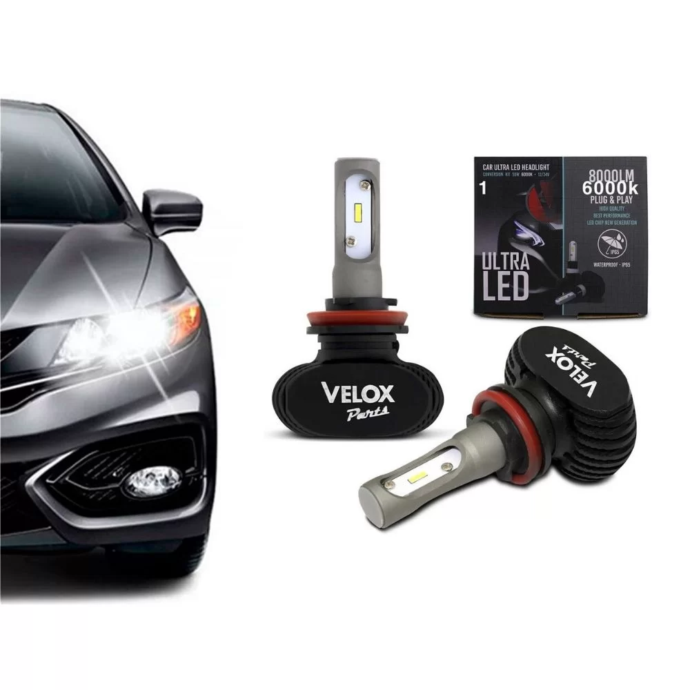 KIT LÂMPADA HB3 ULTRA LED 6000K 8000LM - VELOX - 800305