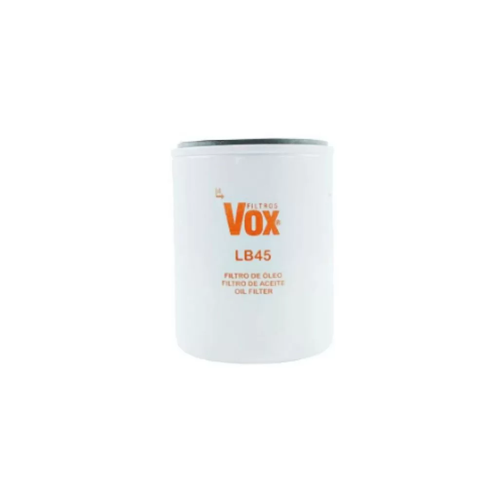 FILTRO DE ÓLEO LUBRIFICANTE FIAT PALIO, SIENA, STRADA, FIORINO, MAREA, BRAVA, DOBLO, TIPO E ALFA ROMEO DE 1993 EM DIANTE - VOX- LB45