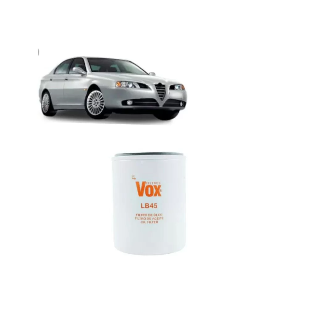 FILTRO DE ÓLEO LUBRIFICANTE FIAT PALIO, SIENA, STRADA, FIORINO, MAREA, BRAVA, DOBLO, TIPO E ALFA ROMEO DE 1993 EM DIANTE - VOX- LB45