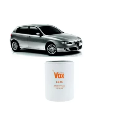 FILTRO DE ÓLEO LUBRIFICANTE FIAT PALIO, SIENA, STRADA, FIORINO, MAREA, BRAVA, DOBLO, TIPO E ALFA ROMEO DE 1993 EM DIANTE - VOX- LB45