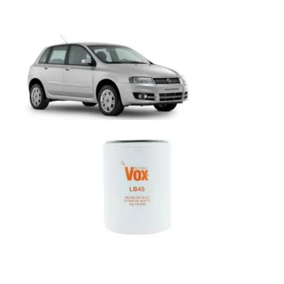 FILTRO DE ÓLEO LUBRIFICANTE FIAT PALIO, SIENA, STRADA, FIORINO, MAREA, BRAVA, DOBLO, TIPO E ALFA ROMEO DE 1993 EM DIANTE - VOX- LB45