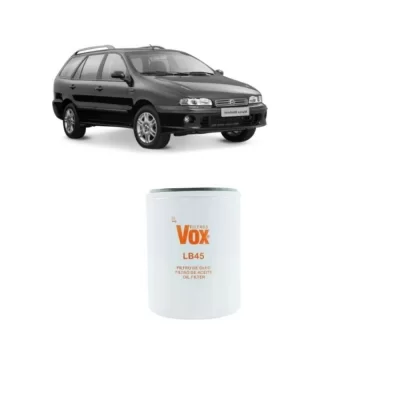 FILTRO DE ÓLEO LUBRIFICANTE FIAT PALIO, SIENA, STRADA, FIORINO, MAREA, BRAVA, DOBLO, TIPO E ALFA ROMEO DE 1993 EM DIANTE - VOX- LB45