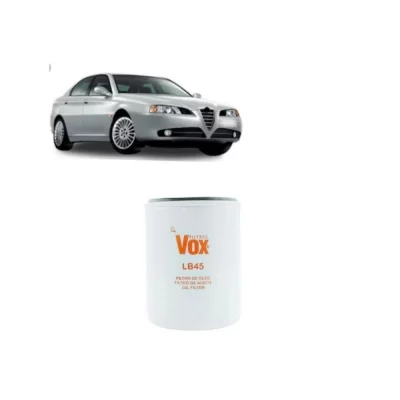 FILTRO DE ÓLEO LUBRIFICANTE FIAT PALIO, SIENA, STRADA, FIORINO, MAREA, BRAVA, DOBLO, TIPO E ALFA ROMEO DE 1993 EM DIANTE - VOX- LB45