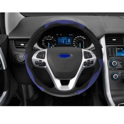 CAPA PARA VOLANTE PRETO E AZUL UNIVERSAL - VELOX 902205