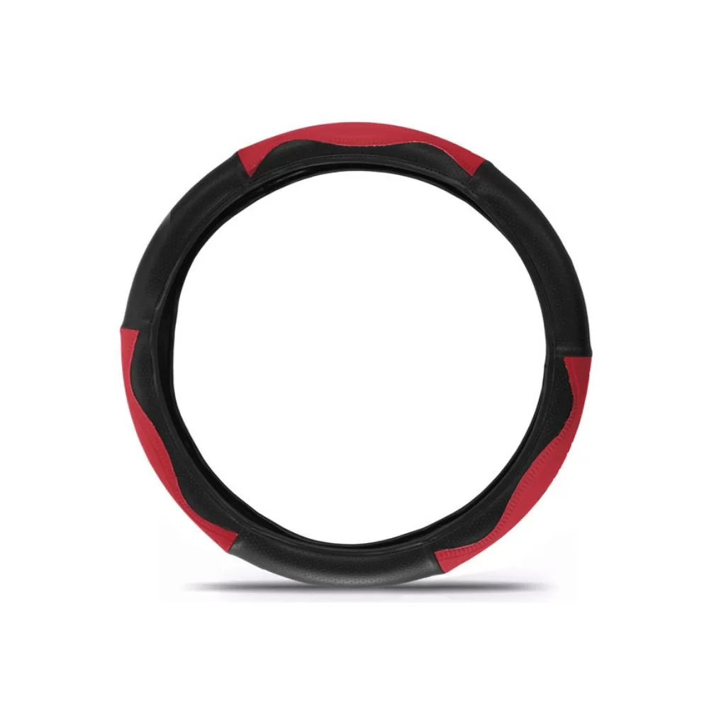 CAPA PARA VOLANTE PRETO E VERMELHO UNIVERSAL - VELOX 902204