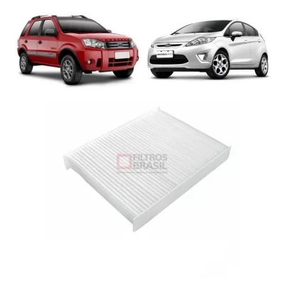 FILTRO DE AR CONDICIONADO FORD ECOSPORT, FIESTA E FUSION DE 2002 ATÉ 2013 - FILTROS BRASIL - FB202