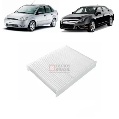 FILTRO DE AR CONDICIONADO FORD ECOSPORT, FIESTA E FUSION DE 2002 ATÉ 2013 - FILTROS BRASIL - FB202