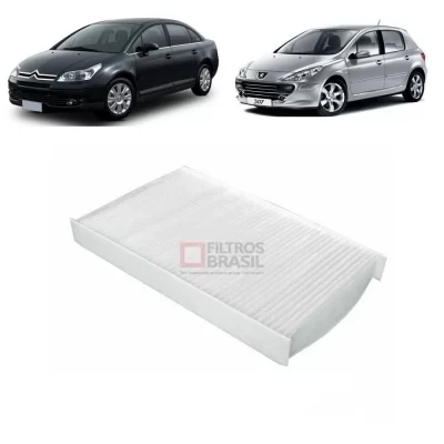 FILTRO DE AR CONDICIONADO CITROEN AIRCROSS, C3, C4 E DS4 E PEUGEOT 307, 308, 408, 508, VOLVO SÉRIE FH, FM E FMX 2001 EM DIANTE - FILTROS BRASIL FB602