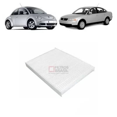 FILTRO DE AR CONDICIONADO AUDI A3 E TT TURBO E SEAT CORDOBA, IBIZA, INCA, LEON E TOLEDO E VOLKSWAGEN VW BORA, GOLF, PASSAT, POLO E VAN 1991 EM DIANTE - FILTROS BRASIL FB301