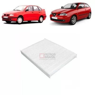 FILTRO DE AR CONDICIONADO AUDI A3 E TT TURBO E SEAT CORDOBA, IBIZA, INCA, LEON E TOLEDO E VOLKSWAGEN VW BORA, GOLF, PASSAT, POLO E VAN 1991 EM DIANTE - FILTROS BRASIL FB301