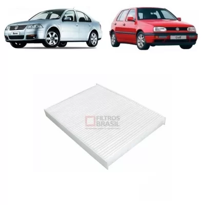 FILTRO DE AR CONDICIONADO AUDI A3 E TT TURBO E SEAT CORDOBA, IBIZA, INCA, LEON E TOLEDO E VOLKSWAGEN VW BORA, GOLF, PASSAT, POLO E VAN 1991 EM DIANTE - FILTROS BRASIL FB301