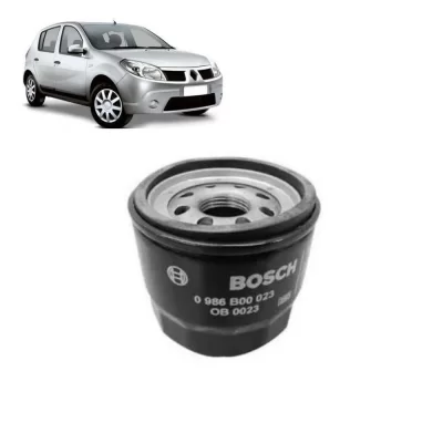 FILTRO DE ÓLEO LUBRIFICANTE ASIA MOTORS, HAFEI, HONDA, KIA, MAZDA, RENAULT E SUBARU 1989 EM DIANTE - BOSCH 0986B00023