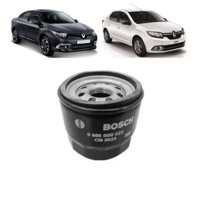 FILTRO DE ÓLEO LUBRIFICANTE ASIA MOTORS, HAFEI, HONDA, KIA, MAZDA, RENAULT E SUBARU 1989 EM DIANTE - BOSCH 0986B00023