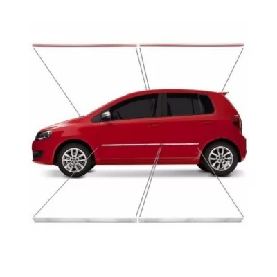 FRISO UNIVERSAL LATERAL PRATA 04 PEÇAS - FRISART 80008