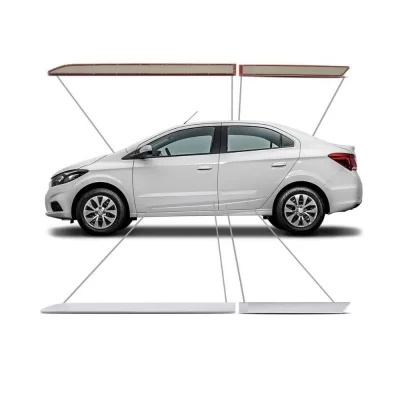 FRISO UNIVERSAL LATERAL BRANCO 04 PEÇAS - FRISART 500753