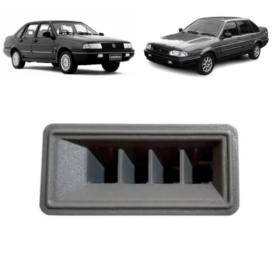 DIFUSOR DE AR DO PAINEL VOLKSWAGEN VW SANTANA, SANTANA QUANTUM E VERSAILLES SUPERIOR COR GRAFITE LADO ESQUERDO DE 1991 EM DIANTE - 140075