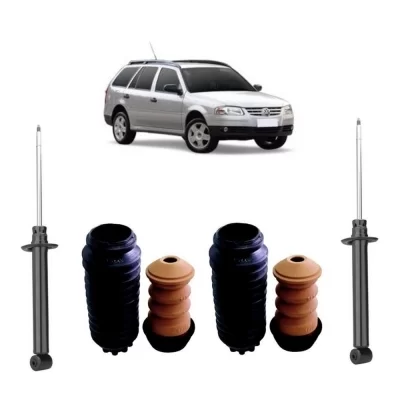 PAR DE AMORTECEDOR E KIT COM CANECA TRASEIRO VOLKSWAGEN VW GOL G2 G3 G4 1995 ATÉ 2012 - NAKATA E VIPPEL