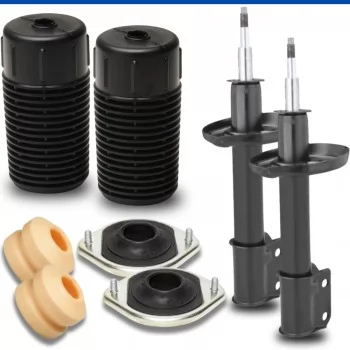 PAR DE AMORTECEDOR, COXIM E KIT DIANTEIRO GENERAL MOTORS GM CORSA 1994 ATÉ 2020 - NAKATA E VIPPEL