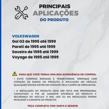 PAR DE AMORTECEDOR, COXIM E KIT DIANTEIRO VOLKSWAGEN VW GOL G2 1995 ATÉ 1999 - NAKATA E VIPPEL