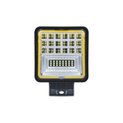 FAROL DE MILHA COM 42 LEDS 126W 7D MODELO ANGEL EYE OFF ROAD COM FUNÇÃO DRL BRANCO - RAYX LT2501