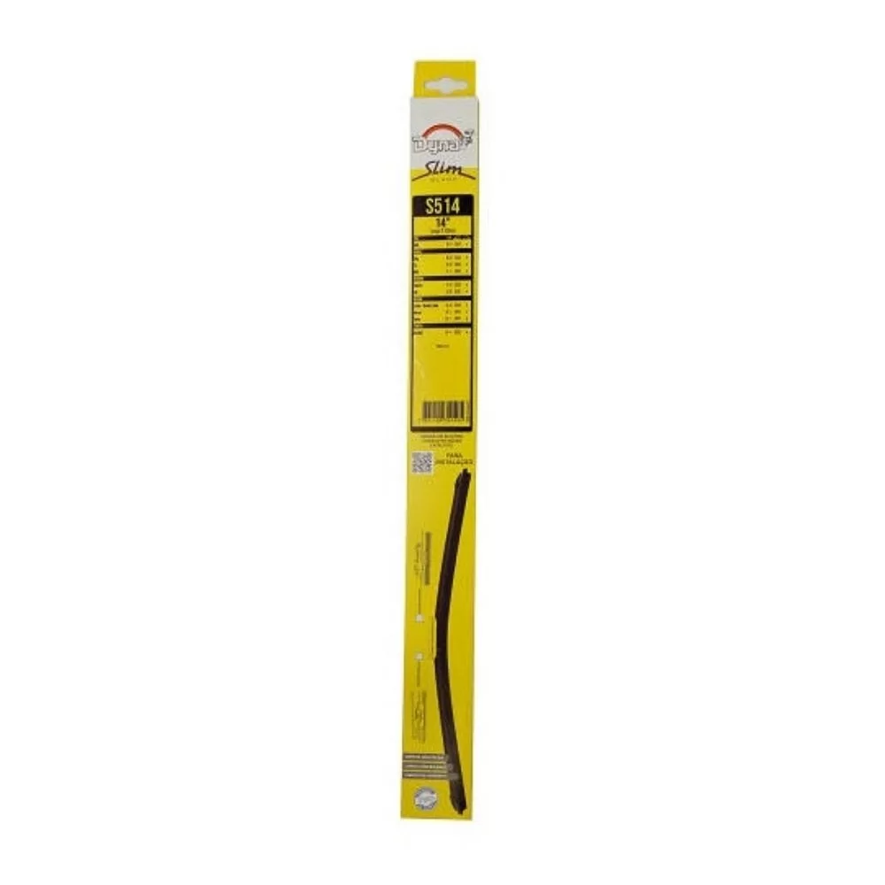 PALHETA LIMPADOR PARA-BRISA DIANTEIRA 14 POLEGADAS UNIVERSAL - DYNA S514