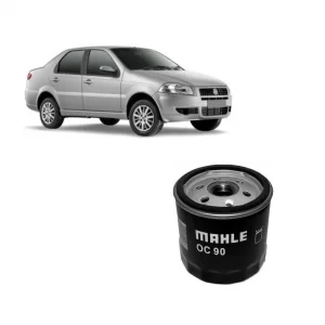 FILTRO DE OLEO LUBRIFICANTE DAEWOO NUBIRA, FIAT PALIO E GENERAL MOTORS GM ASTRA DE 1983 EM DIANTE - MAHLE OC90