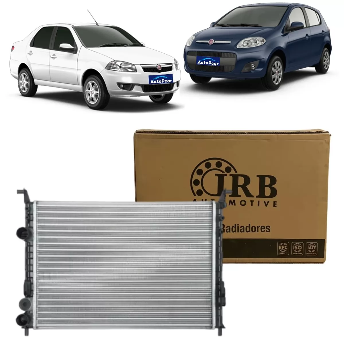 RADIADOR ALUMINIO FIAT IDEA/PALIO/SIENA/STRADA 1.0/1.3/1.4/1.8 8/16V 01/17 C/S AR