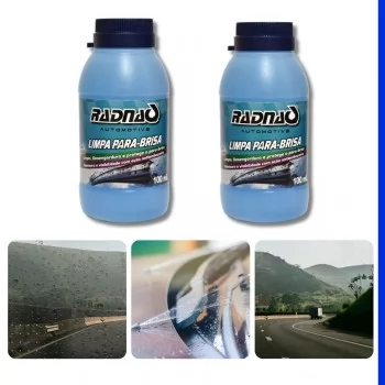 Limpa Parabrisa Vidros Carro 100ml Detergente Limpador 2 Unidades