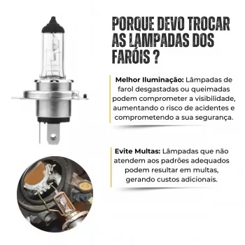 Kit 10 Lampada H1 Farol Alto e Baixo Original 12V 55W