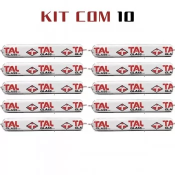 Cola Parabrisas Pu55 Alta Aderencia 810g 600ml Kit 10 Unidades