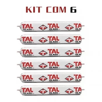 Cola Parabrisas Pu55 Alta Aderencia 810g 600ml Kit 6 Unidades