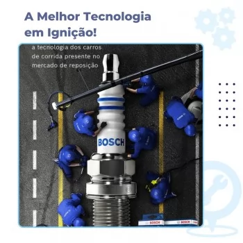 Kit Cabo e Vela Bosch Fiesta Ecosport Ka 1.0 Zetec Rocam