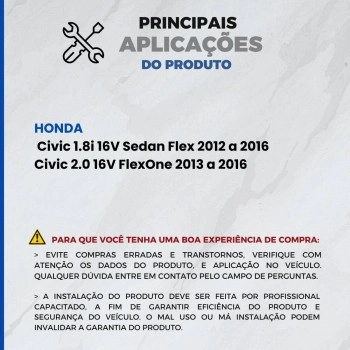 Palheta Limpador Parabrisa New Civic 2012 2013 2014 2015 2016 Bosch