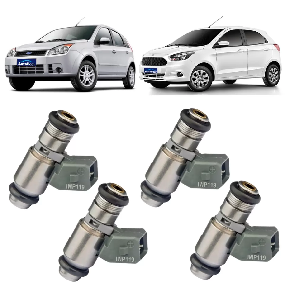 4 Bico Injetor Ford Fiesta Ka 1.0 1.3 Zetec Rocam Iwp119